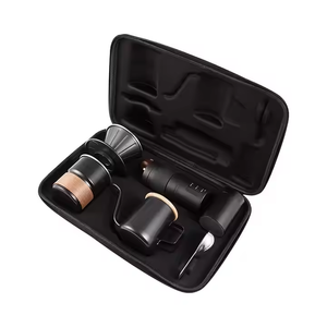 Ensemble de préparation de café portable moderne en acier inoxydable, couleur noire, pour les voyages - Product Image 5