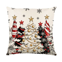 Housse de coussin carrée personnalisée avec motif cloche de Noël pour hôtel et usage domestique