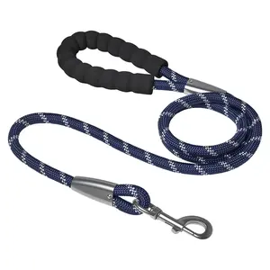 ナイロンタフメーカーロングコットンペットソフトハンドルクライミングロープ犬の鎖反射犬の鎖ランニングジョギング犬のリード
