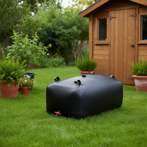 ถังเก็บน้ำพีวีซีสีดำขนาด 240 ลิตร พับเก็บได้ พกพาสะดวก ใช้ในสวน ติดตั้งง่าย ไม่ต้องใช้ไฟฟ้า - Product Image 2