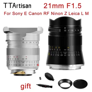 TTArtisan 21มม.F1.5เลนส์สำหรับ Leica M Mount Leica SIGMA L Sony E Canon RF Nikon กล้อง Z Full Fame MF เลนส์กล้อง