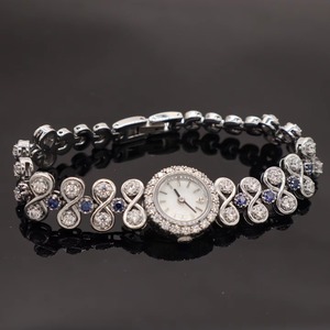Reloj de Cuarzo de Lujo Personalizado al por Mayor para Mujer, de Latón, con Cristal, Ligero, con Puntero, Resistente al Agua 3BAR, con Cadena de Diamantes Brogue - Product Image 5