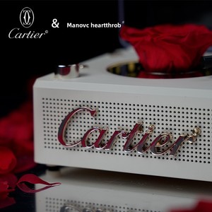 Mini Altavoz con Diseño de Rosa y Luces LED, Lindo Altavoz Bluetooth para el Hogar, Fiestas, <span class=keywords><strong>Karaoke</strong></span> y Viajes, Sistema de Sonido Moderno - Product Image 4