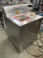 Semi-automatique 5 gallons 18.9L 20L baril bocal bouteille décapage brossage rinçage lavage intérieur extérieur machine brosseuse