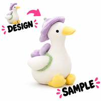 Peluche canard blanc douce et câline, garnie de coton PP, grande taille, cadeau pour bébés, idéal pour les anniversaires