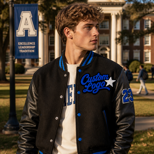 Comfortable Touch Feeling Custom Chenille Patches Letter Iron on Embroidery Hoodie Varsity Vintage Patch for DIY Crafts - Product Image 3