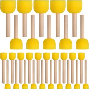 Juego de 30 esponjas redondas para pintar, esponjas redondas para pintura acrílica, herramientas de pintura para niños (4 tamaños) - Product Image 1