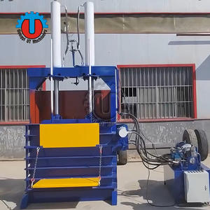 Presse à balles hydraulique verticale industrielle efficace pour pneus usagés avec moteur pour la compression de pneus à haute densité - Product Image 2