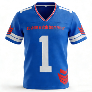 Maillots de football vintage américains sur mesure en polyester de haute qualité pour hommes, style ancien, manches courtes, sublimés, grandes tailles - Product Image 4