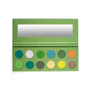 Crea il tuo marchio ombretto trucco fai da te 12 colori tavolozza di ombretti personalizzata <span class=keywords><strong>verde</strong></span> professionale - Product Image 5