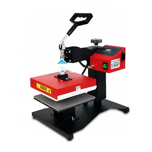 Heat Press Machine 38x38CM 1800W Multifunctional Printer Hot Stamping Device Transfer for T-Shirt Logo Leather Pad Free Shipping
