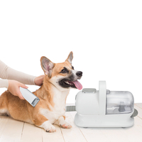 Aspirateur silencieux 7 en 1 pour toilettage des animaux, kit de nettoyage haute vitesse pour animaux avec aspirateur intégré