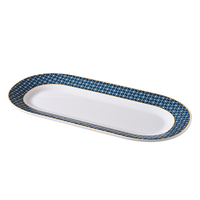 Ensemble de vaisselle jetable en mélamine écologique incassable, assiettes et bols à motif végétal, vente en gros