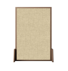 Paravento <span class=keywords><strong>in</strong></span> Lino con Cornice <span class=keywords><strong>in</strong></span> <span class=keywords><strong>Legno</strong></span> Stile Semplice, Adatto per Case, Pensioni, Sale da Tè e Uffici. - Product Image 1