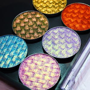 Palette d'ombres à paupières caméléon personnalisée, service OEM - Nouvelles ombres à paupières caméléon avec pigments multichromes, qualité cosmétique, faible MOQ - Product Image 4