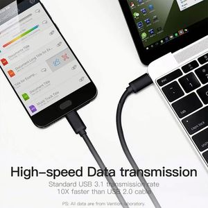 Wholesale Price <b>USB</b>-C 25W Charging and Data <b>Cable</b> Fast 45W 5A Foil Shielded Type C to Type C <b>Cable</b> for S21 S20 Note10 Phone - Product Image 4