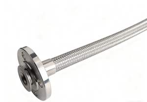 304 Edelstahl-Flanschbalg Metallschlauch DN15 20 25 50 Fester Flansch Beweglicher Flanschanschluss - Product Image 3