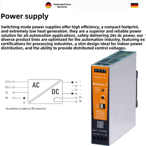 ใหม่ Mt-Weid Muller 3025620000 PRO ECO3 120W 24V 5A II 3 เฟสราง DIN สวิตช์-โมดูลจ่ายไฟ AC คอนเวอร์เตอร์ PSU - Product Image 4