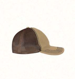 Casquette Trucker personnalisée à 5 panneaux en maille polyester avec logo brodé imprimé en 3D, motif floral et feuillage en peluche pour les activités de plein air - Product Image 3