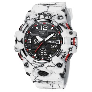 Relojes deportivos SMAEL 8008MC para hombre, relojes de moda para deportes al aire libre, reloj electrónico de plástico. - Product Image 1