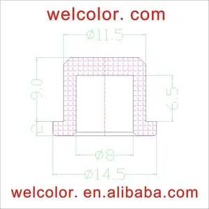 Customized Silicone Sealing parts Stopper ends Protect insert seal Impermeável 11 11.0 11.5mm 11mm Moldagem Outros Produtos de Borracha