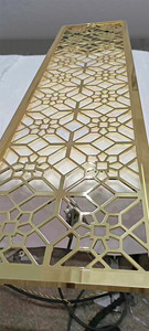 Avant Garde hiện đại thép không gỉ trong nhà Màn hình trang trí phòng riêng tư Divider phân vùng thép không gỉ nội thất kim loại - Product Image 4