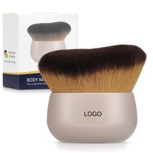 Brocha de maquillaje corporal Extra Grande <span class=keywords><strong>para</strong></span> <span class=keywords><strong>autobronceador</strong></span> de <span class=keywords><strong>piernas</strong></span>, mezcla de bronceador, brocha Kabuki de 76mm, brocha de maquillaje Ovalada <span class=keywords><strong>para</strong></span> cara y espalda, uso en seco y húmedo - Product Image 1