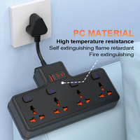 Multiprise Power Strips Extension avec 1 Ports Usb 4 Prises de courant Extender Universal Usb Extension Plug Power Strip