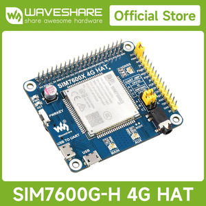 SIM7600G-H 4G HAT pour Raspberry Pi, prise en charge LTE Cat-4 4G/3G/2G, positionnement GNSS, bande globale, cellulaire. Raspberry Pi SIM K477 - Product Image 3