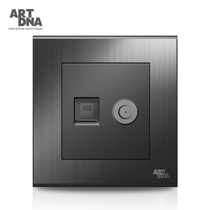 <span class=keywords><strong>Prise</strong></span> <span class=keywords><strong>murale</strong></span> ARTDNA pour téléphone <span class=keywords><strong>RJ45</strong></span>, <span class=keywords><strong>double</strong></span> câble informatique, télévision par satellite (Cat. 6) Mise à la terre conforme à la norme IP20 - Product Image 5