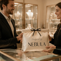 Sac à cordon personnalisé avec logo, pochette cadeau en satin, sac anti-poussière avec ruban pour vêtements, perruques et extensions capillaires