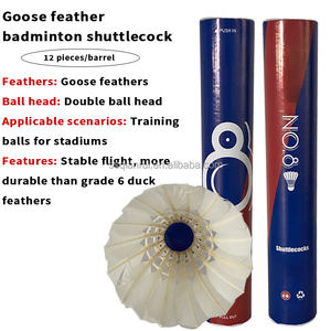 <span class=keywords><strong>Badminton</strong></span> en plumes d'oie d'entraînement professionnel en gros avec volant durable en plumes de matériel de tête de liège de sandwich <span class=keywords><strong>Badminton</strong></span> - Product Image 6