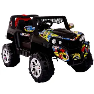 Carrinho de brinquedo elétrico infantil, carro de brinquedo com música, educação precoce, função de iluminação, carro de brinquedos operado com bateria de 12v