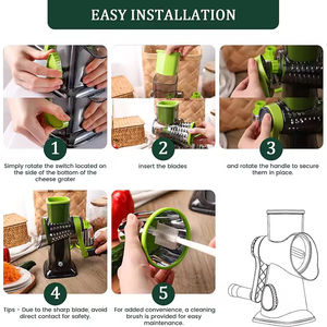 Cortador de Verduras 4 en 1 de Acero Inoxidable de Alta Capacidad, Fácil de Transportar, de Grado Alimenticio ABS 2026, Actualizado - Product Image 5
