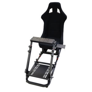 Cockpit de Simulation de Course en Acier Réglable, Siège de Simulateur de Conduite VR pour Jeu de Voiture, Simulateur de Course à Monnayeur - Product Image 1