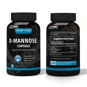 Suplemento de fibra dietética OEM D Cápsulas de manosa 500mg D Cápsulas de manosa - Product Image 3