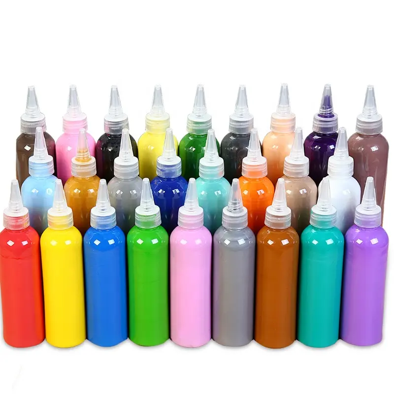200 мл Краска для пальцев детская Акварельная живопись «DIY» краска для мытья граффити