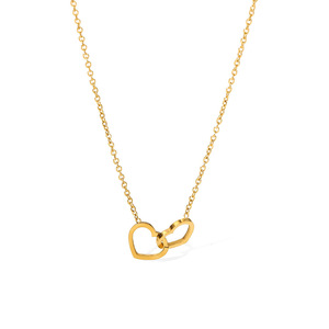 Kadin Kolye Acier Inoxydable Deux Coeur Creux Collier Romantique Paslanmaz Celik Kolye <span class=keywords><strong>Meilleur</strong></span> <span class=keywords><strong>Ami</strong></span> Colliers <span class=keywords><strong>Pour</strong></span> 2 Collier Coeur - Product Image 1