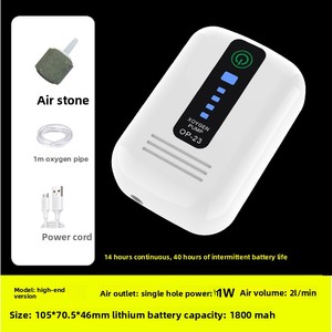 Portátil Dual-Purpose USB <span class=keywords><strong>Fish</strong></span> Tank <span class=keywords><strong>Oxygen</strong></span> <span class=keywords><strong>Pump</strong></span> Modern Design recarregável Oxygenator para Outdoor Piscicultura e Pesca - Product Image 6