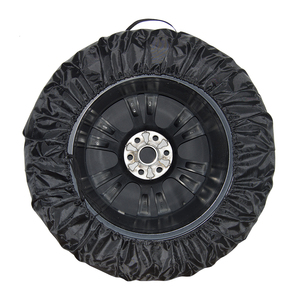 Sac organisateur de pneu polyvalent résistant à l'abrasion avec texture lisse pour le stockage des housses de pneu