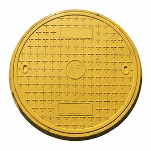 Aluminum Enclosure Casting Services for Roadway Products-<b>Flywheel</b> Electric Engine Chrome Foundry Blacksmith Manhole Cover - Product Image 1