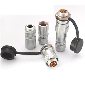 Connecteurs de la série SF12, fiches aviation push-pull en laiton pour instruments électroniques - Product Image 1