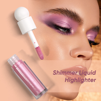 Nouveautés : Enlumineur liquide pour le visage, maquillage en gros, sans cruauté animale, scintillant, haute pigmentation, effet lumineux