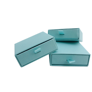 Luxury Green <b>Small</b> Custom logo Printing Packaging Storage Packing Necklace Ring Cardboard Jewelry <b>Drawer</b> Box - Product Image 1