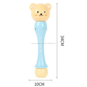 Animal Bear / Pig / Dog / Monkey Electric Music Glowing <span class=keywords><strong>Bubble</strong></span> Stick <span class=keywords><strong>Bubble</strong></span> Machine <span class=keywords><strong>Bubble</strong></span> Stick Toy Niños Backyard Game Toy - Product Image 2