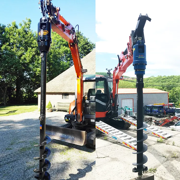 Construction Industry Post Hole Digger Earth Auger with Extension Shaft
