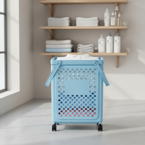 Panier à linge pliable en PP, vente en gros d'usine, nouveau matériau, multifonctionnel, pliable, panier à linge, bac de rangement gain de place - Product Image 1