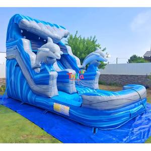 Tobogán Inflable de Grado Comercial, Parque Infantil al Aire Libre para Niños, Grandes Toboganes de Agua, Castillos Inflables, Tobogán Acuático - Product Image 2