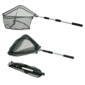 Filet d'atterrissage de pêche pliant en Nylon en alliage d'<span class=keywords><strong>aluminium</strong></span> à trois sections de 1.5M - Product Image 1