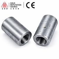 Acoplador de Varilla Corrugada Estándar ASTM/BS, Conector Mecánico de Rosca Paralela para Refuerzo de Hormigón